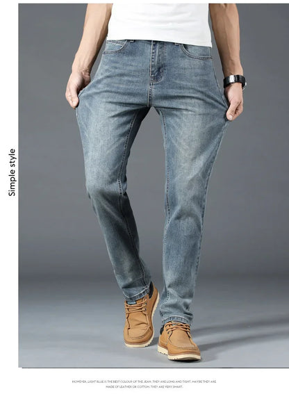 Loose Fit Straight Leg Men's Jeans Csmor Retro Style Summer Spring Fashionable Brand New Arrivals from Mainland China