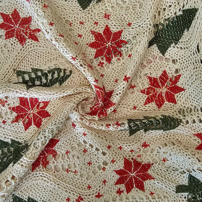 New Santa Claus Snowman Print Sweater Women O Neck Long Sleeve Christmas Sweaters For Women Fashion Hollow Out Knitted Jumper