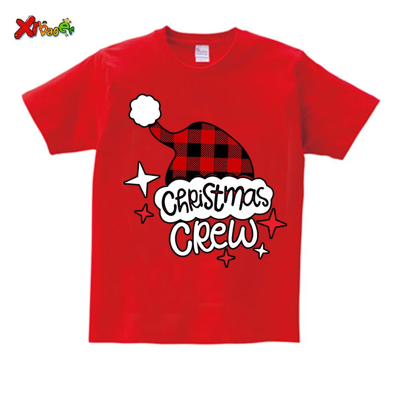 Christmas Pajamas Family Christmas Crew Tshirt FamilyToddler Baby Shirt Holiday Outfits Familia Mother Daughter Matching Clothes