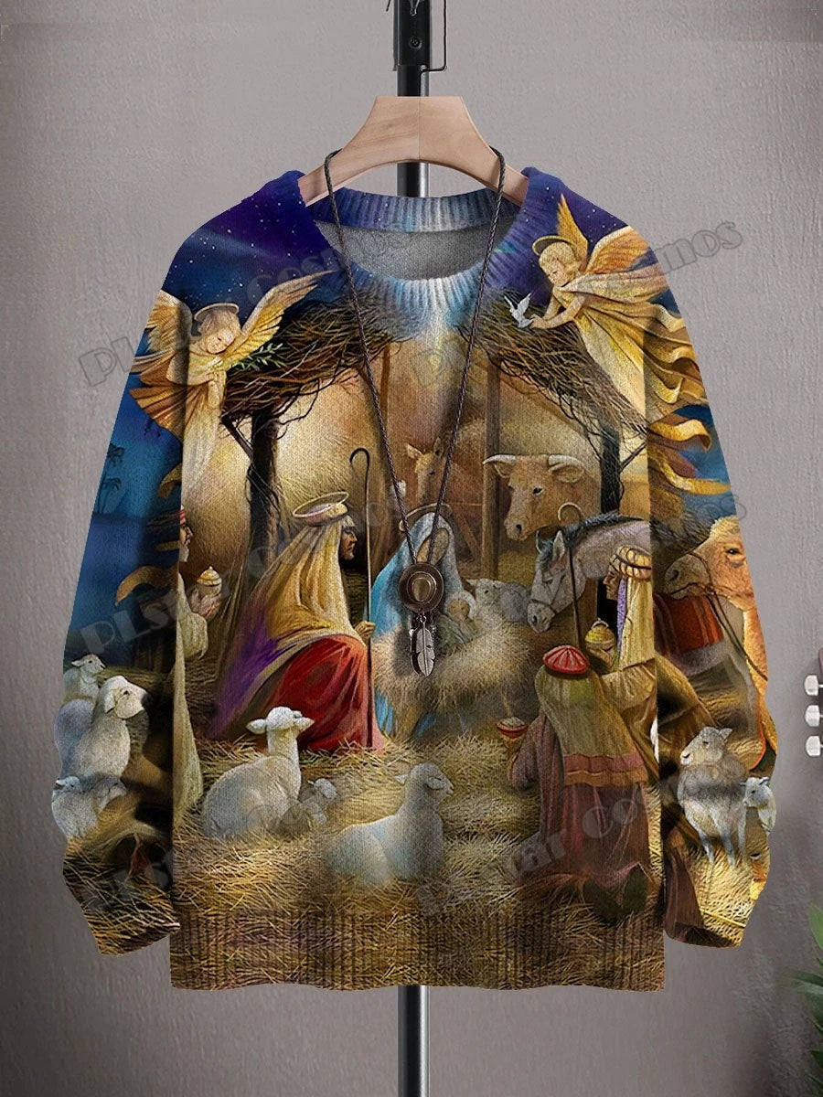 Christmas Art 3D Pullover Winter