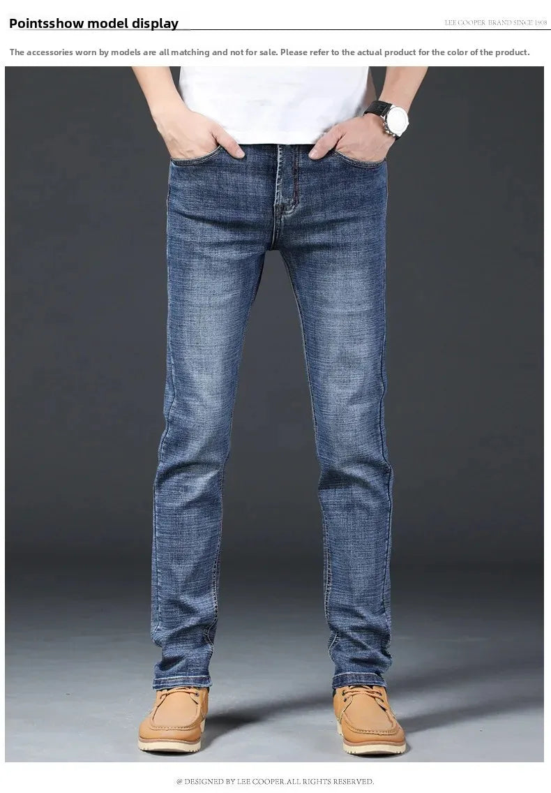 Loose Fit Straight Leg Men's Jeans Csmor Retro Style Summer Spring Fashionable Brand New Arrivals from Mainland China