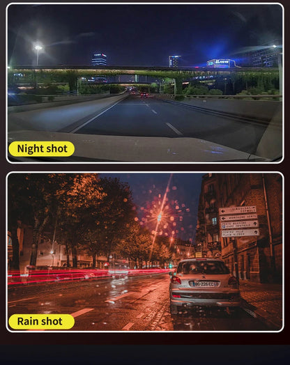 3Lens Car Dvr HD 1080P Dash Cam Front Inside Rear Wide Angle Night Vision G-sensor Loop Recording Camera Vehicle Accessories