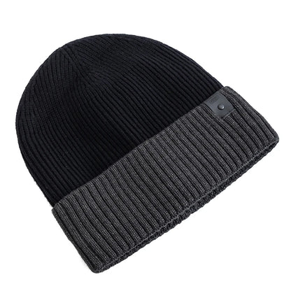 New Unisex Winter Hat Fleece Lined Warm Cap Stylish Soft Beanie Hat For Men Women Outdoor Thicken Ski Sports Knitted Hat