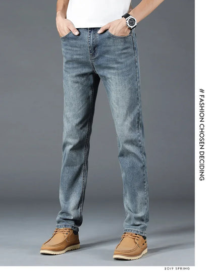 Loose Fit Straight Leg Men's Jeans Csmor Retro Style Summer Spring Fashionable Brand New Arrivals from Mainland China
