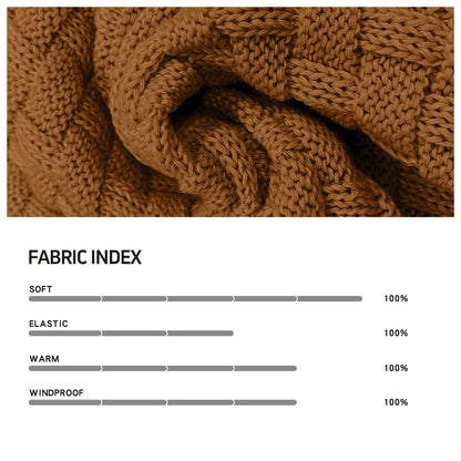 Men’s Knitted Sweater Casual Crew Neck Warm Long Sleeve Comfortable Pullover Textured Ribbed Edge High Quality Top US Size