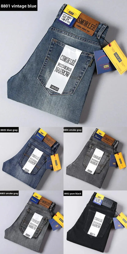 Loose Fit Straight Leg Men's Jeans Csmor Retro Style Summer Spring Fashionable Brand New Arrivals from Mainland China