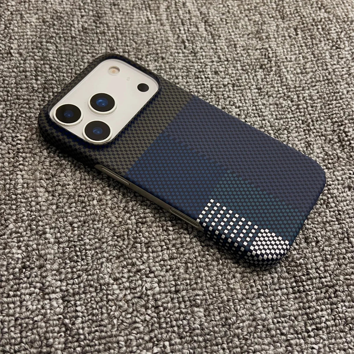 Carbon Fiber Texture Leather MagSafe Wireless Charging Phone Case for IPhone 17Air 17 16 15 14 13 12 Pro Max Protective Cover