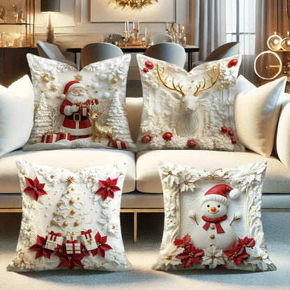 2D Christmas Pillow Cover