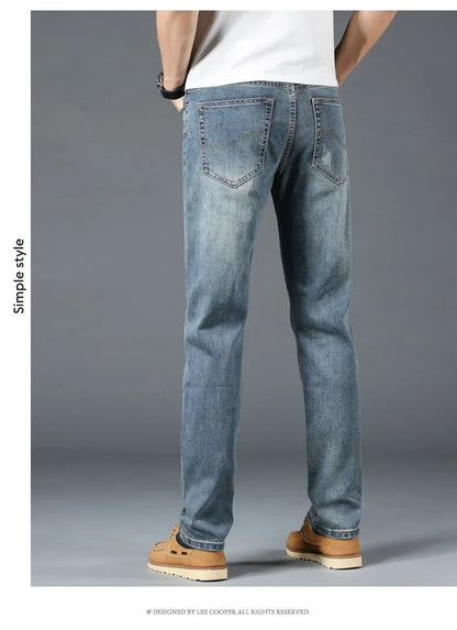 Loose Fit Straight Leg Men's Jeans Csmor Retro Style Summer Spring Fashionable Brand New Arrivals from Mainland China