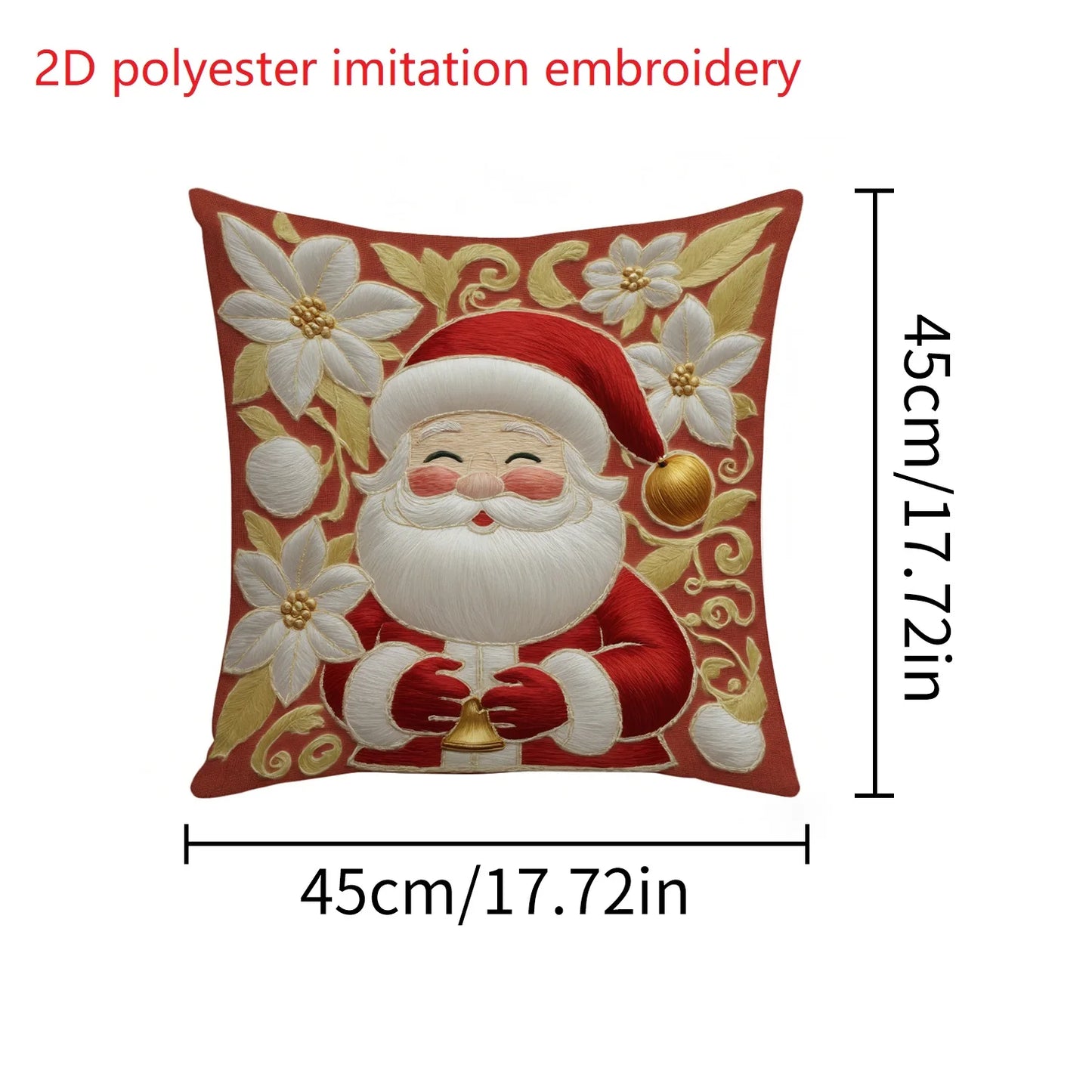 2D Christmas Pillow Cover