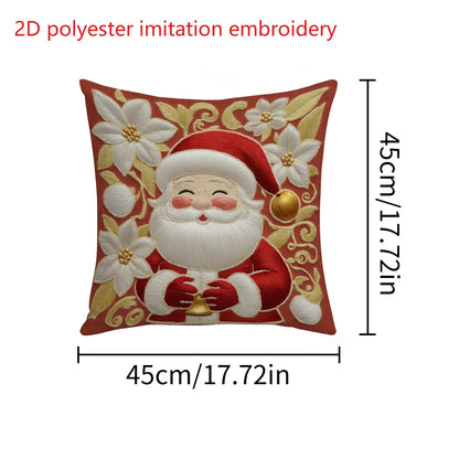 2D Christmas Pillow Cover