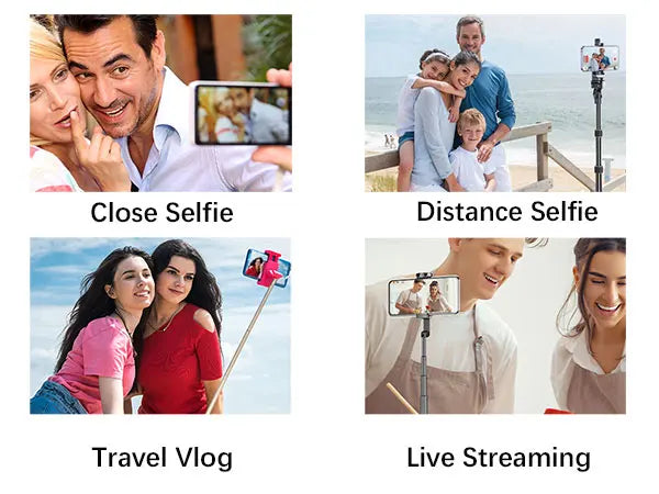 Vlog Selfie Monitor Screen for Phone, Rear Camera for Selfie Vlog Live Stream, Magnetic Mount for MagSafe, Wireless Connection w