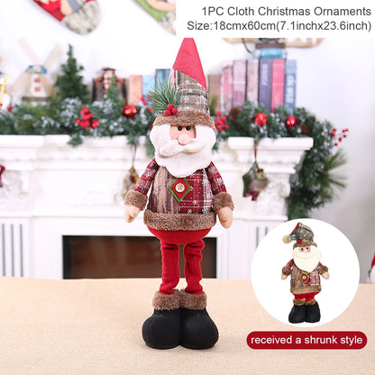 Telescopic Christmas Doll Merry Christmas Decorations For Home 2025 Christmas Ornament Xmas Navidad Noel Gifts New Year 2026