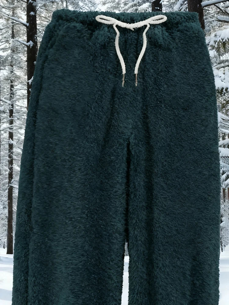 Plus Size Warm Contrasting Sweater Set On Sale Clearance Hooded Zip-Up Package Cardigan Drawstring Long Pants With Elastic Cuffs