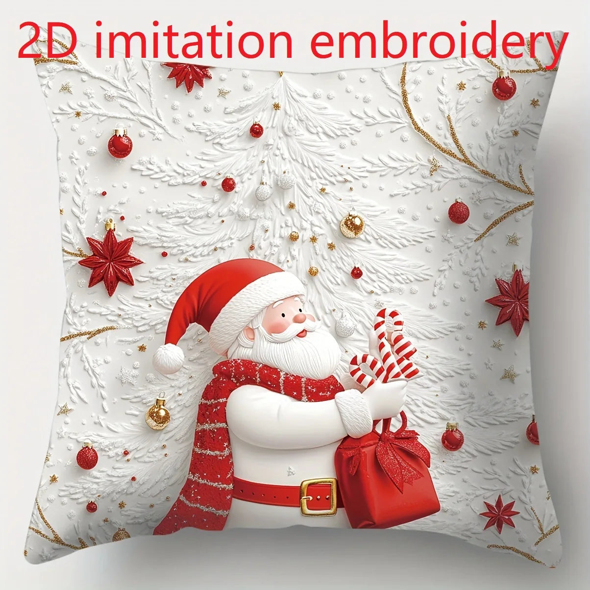2D Christmas Pillow Cover