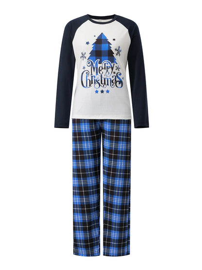 Festive Family Matching Pajamas Set with Reindeer Print and Cozy Plaid Patterns for Christmas Celebrations