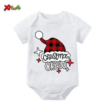 Christmas Pajamas Family Christmas Crew Tshirt FamilyToddler Baby Shirt Holiday Outfits Familia Mother Daughter Matching Clothes