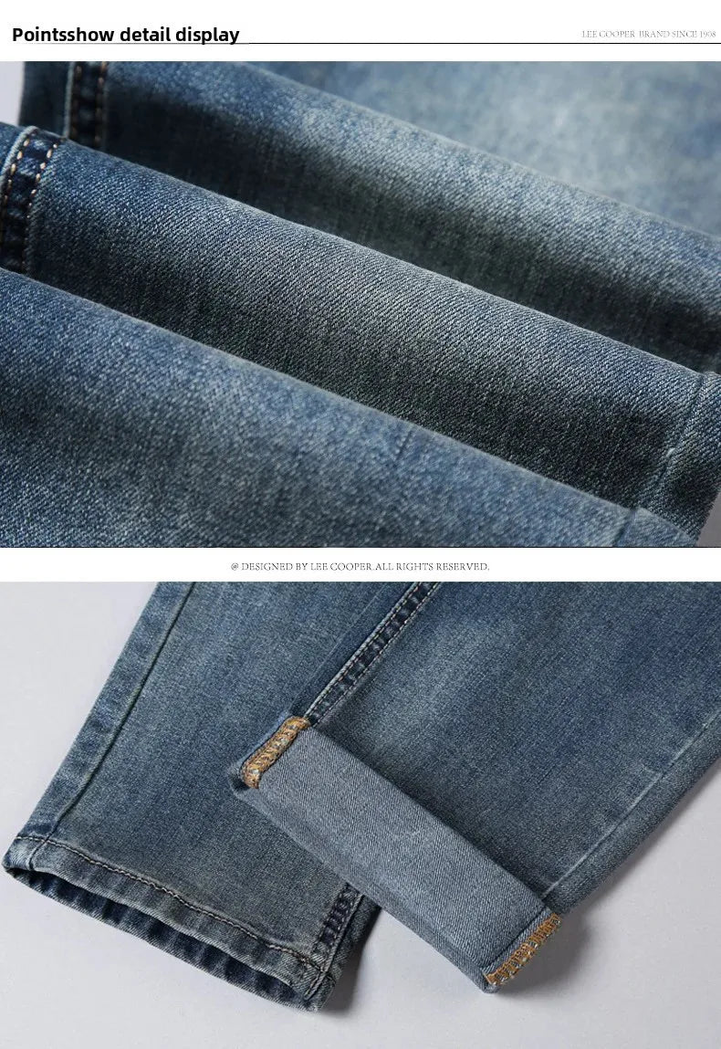 Loose Fit Straight Leg Men's Jeans Csmor Retro Style Summer Spring Fashionable Brand New Arrivals from Mainland China