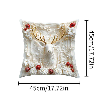 2D Christmas Pillow Cover