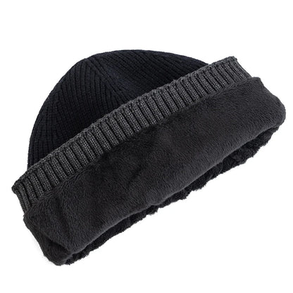 New Unisex Winter Hat Fleece Lined Warm Cap Stylish Soft Beanie Hat For Men Women Outdoor Thicken Ski Sports Knitted Hat