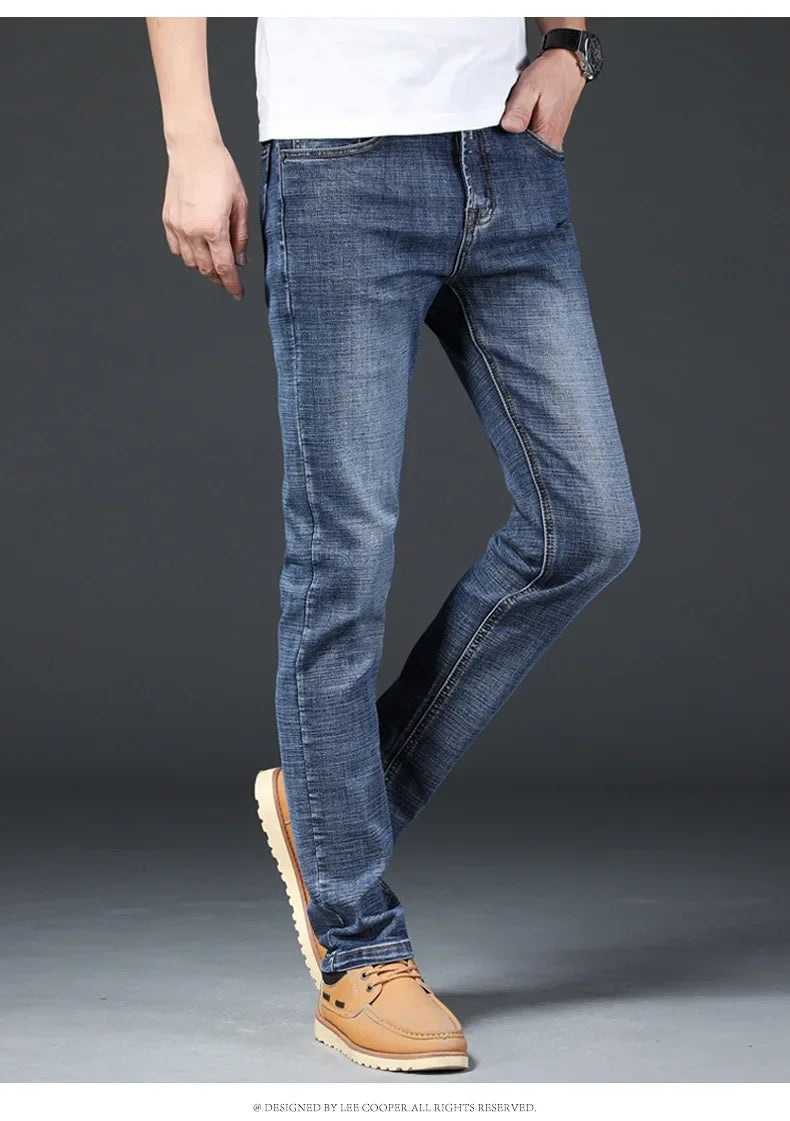 Loose Fit Straight Leg Men's Jeans Csmor Retro Style Summer Spring Fashionable Brand New Arrivals from Mainland China