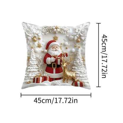 2D Christmas Pillow Cover