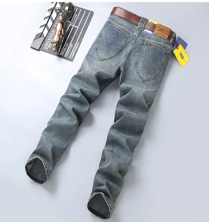 Loose Fit Straight Leg Men's Jeans Csmor Retro Style Summer Spring Fashionable Brand New Arrivals from Mainland China