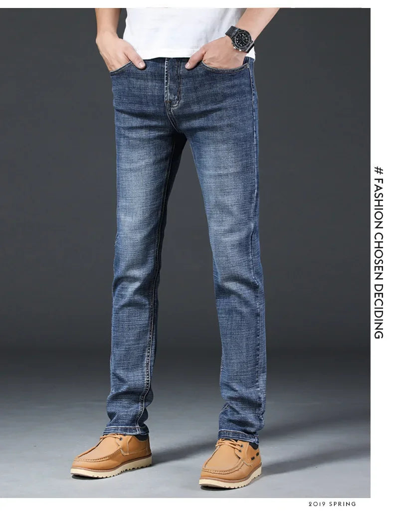 Loose Fit Straight Leg Men's Jeans Csmor Retro Style Summer Spring Fashionable Brand New Arrivals from Mainland China
