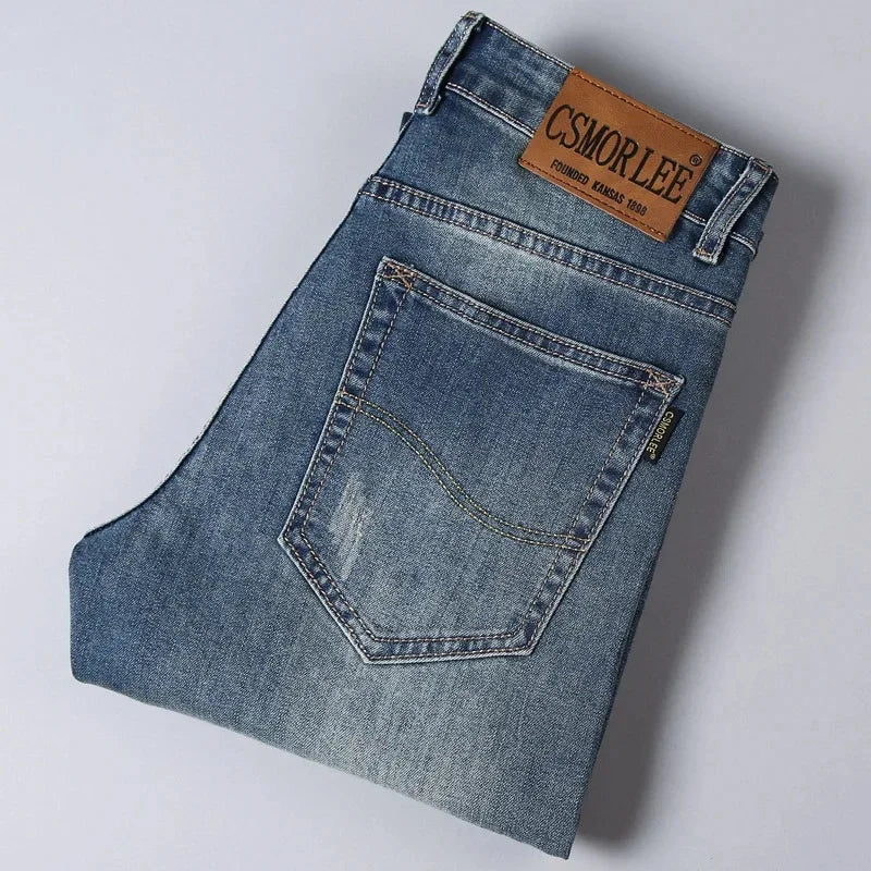 Loose Fit Straight Leg Men's Jeans Csmor Retro Style Summer Spring Fashionable Brand New Arrivals from Mainland China