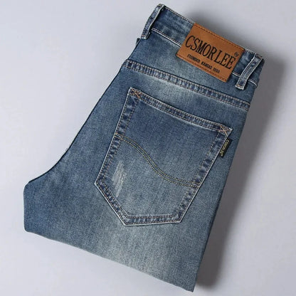 Loose Fit Straight Leg Men's Jeans Csmor Retro Style Summer Spring Fashionable Brand New Arrivals from Mainland China