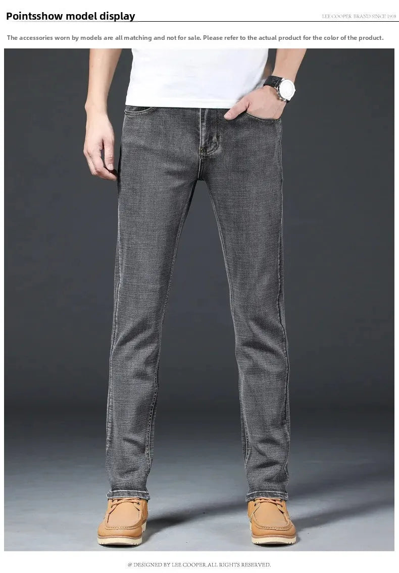 Loose Fit Straight Leg Men's Jeans Csmor Retro Style Summer Spring Fashionable Brand New Arrivals from Mainland China