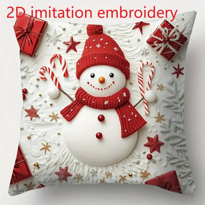 2D Christmas Pillow Cover