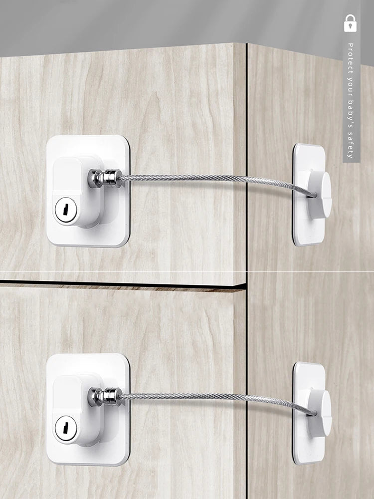 Baby Child Safety Lock Window Refrigerator Opening Security Cable Door Lock For Kids Safety Protector Protection Child Safety