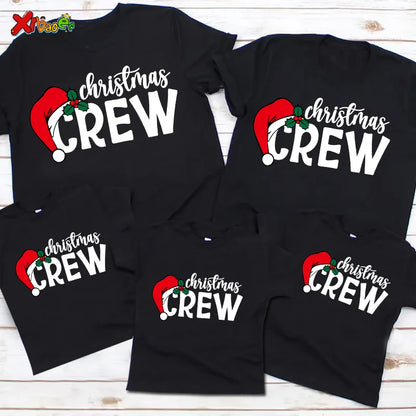 Christmas Pajamas Family Christmas Crew Tshirt FamilyToddler Baby Shirt Holiday Outfits Familia Mother Daughter Matching Clothes