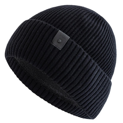 New Unisex Winter Hat Fleece Lined Warm Cap Stylish Soft Beanie Hat For Men Women Outdoor Thicken Ski Sports Knitted Hat
