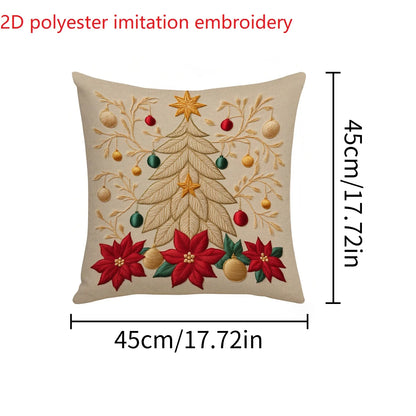2D Christmas Pillow Cover