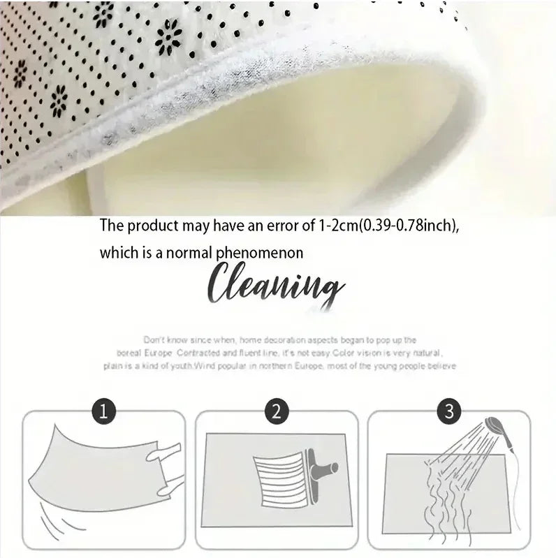 Merry Christmas Door Mat Printed Decoration Flannel Carpet Mat Door Mat Absorbent Foot Mat Small Foot Mat Machine Washable Decor