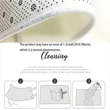 Merry Christmas Door Mat Printed Decoration Flannel Carpet Mat Door Mat Absorbent Foot Mat Small Foot Mat Machine Washable Decor