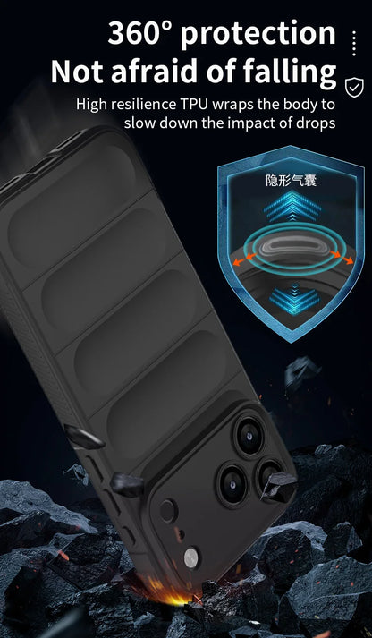 Shockproof Soft Skin Case Phone Cover For iPhone 17 Air 16E 16 15 14 13 12 11 Pro Max Plus Liquid Silicon Protective Coque