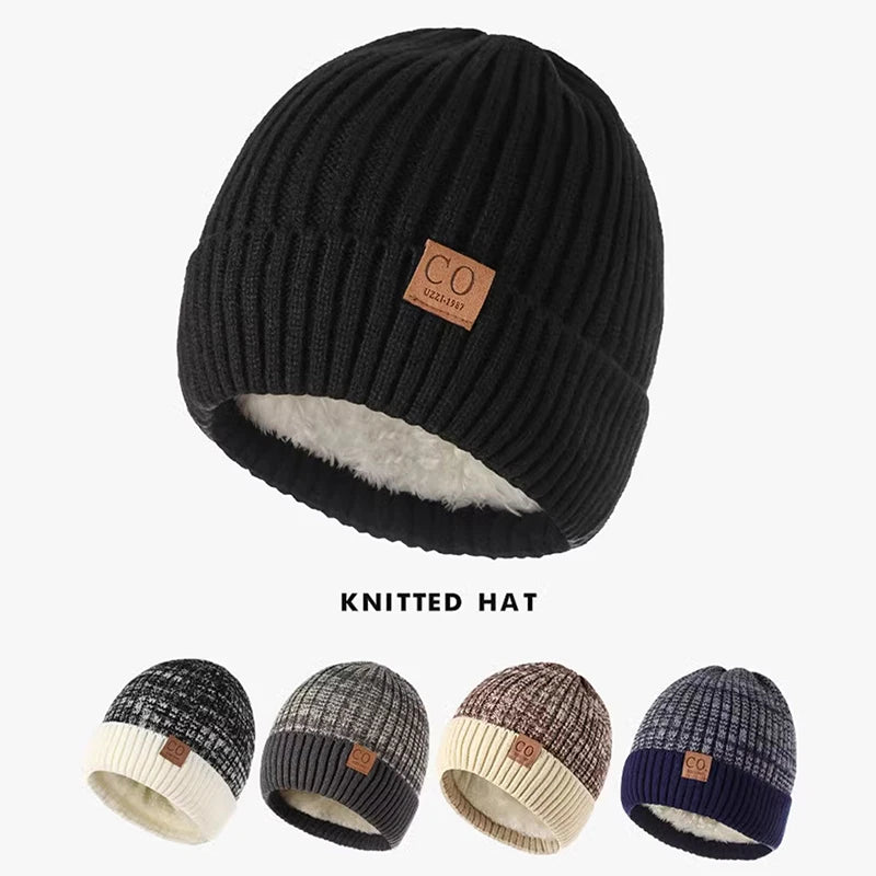 Women Brimless Cap Women Men Warm Lined Knit Ski Beanie Knitted Hats Are Suitable For Warm Daily Wear In Autumn Winter