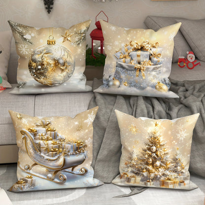 2D Christmas Pillow Cover