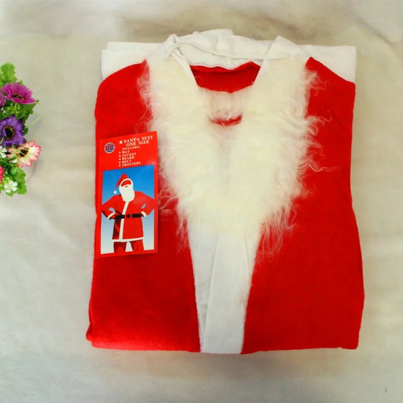 Man, Velvet Santa Claus Costume