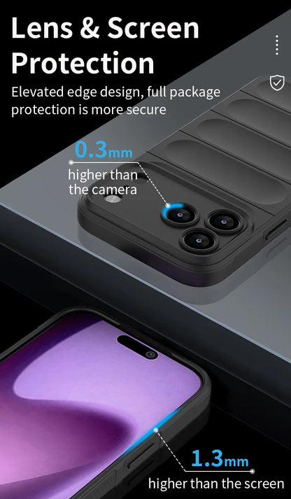 Shockproof Soft Skin Case Phone Cover For iPhone 17 Air 16E 16 15 14 13 12 11 Pro Max Plus Liquid Silicon Protective Coque