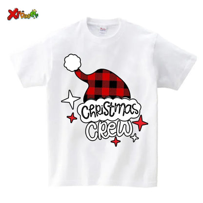 Christmas Pajamas Family Christmas Crew Tshirt FamilyToddler Baby Shirt Holiday Outfits Familia Mother Daughter Matching Clothes