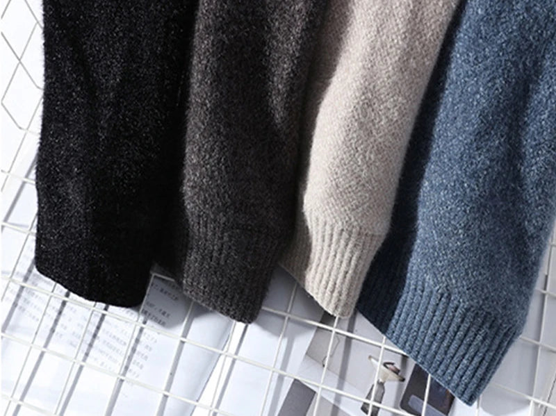 Christmas Sweaters Mens Fall Winter Casual O Neck Long Sleeve Knitted Jumpers Men Clothing Knitting Slim Fit Sweater Streetwear