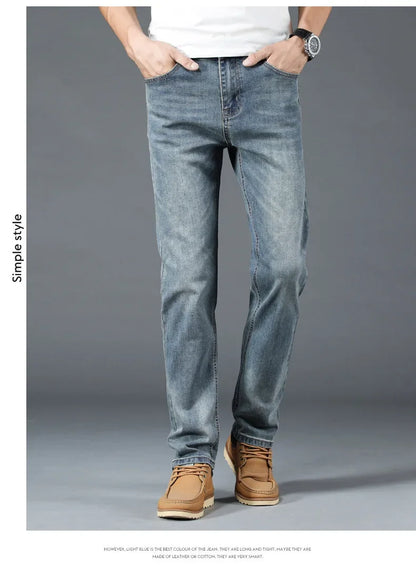 Loose Fit Straight Leg Men's Jeans Csmor Retro Style Summer Spring Fashionable Brand New Arrivals from Mainland China