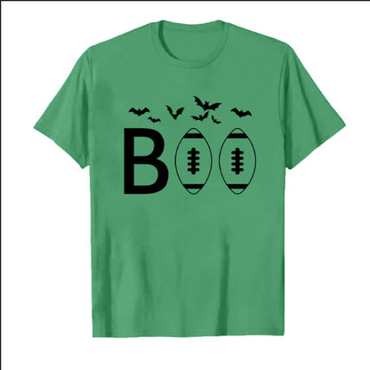 New Loose Fun Halloween Pattern Women's Round Neck Short Sleeve