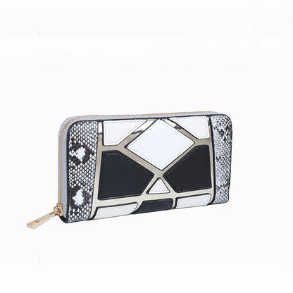 Women's Fashion Trend Splicing One Shoulder Diagonal Bag