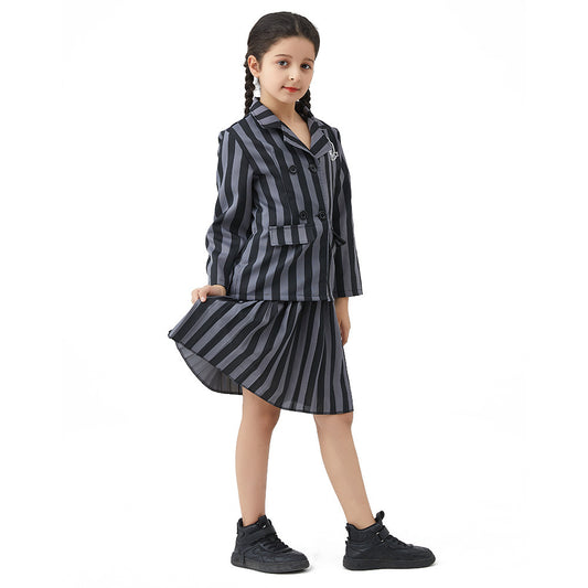 Halloween Wednesday Black Dress Costume