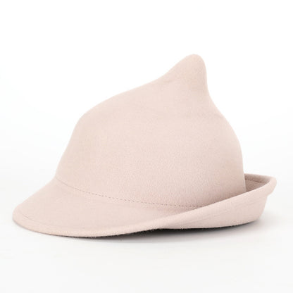 Fashion Personality Curling Wool Witch Hat